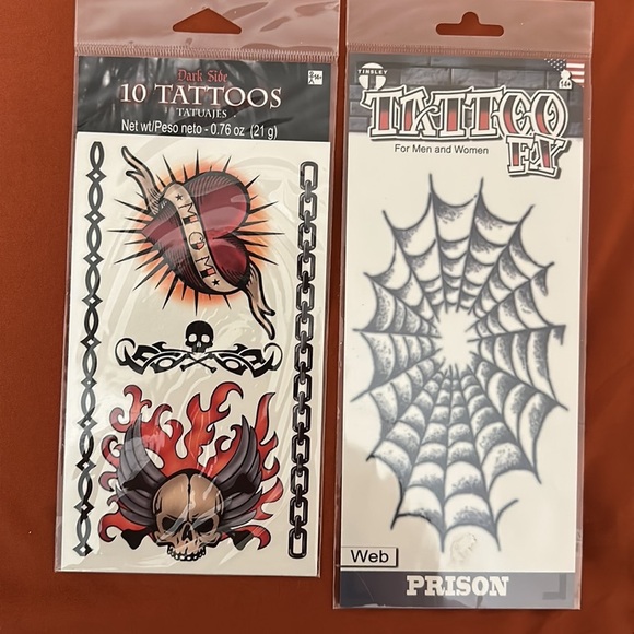 Bundle of Temporary Tattoos Great for Halloween - Picture 3 of 5